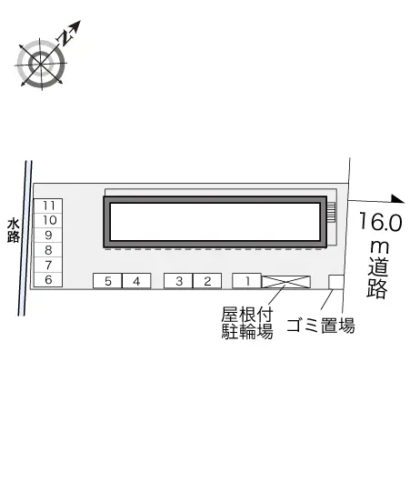 ★手数料０円★越谷市大林　月極駐車場（LP）